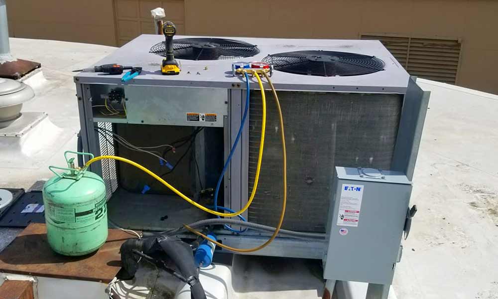 Commercial Carrier HVAC Coil Cleaning