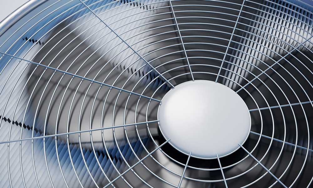 HVAC Condenser Fan Close Up